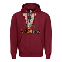 Burgundy Volunteers Zipper Hoodie - Bettercallsaul