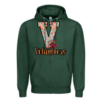 Sports Green Volunteers Zipper Hoodie - Bettercallsaul