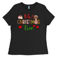 Black oh christmas tree Ladies Tee - JahusDesignShop
