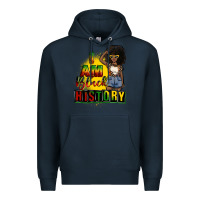 Navy i am black history juneteenth Premium Hoodie - CowGirlArtShop