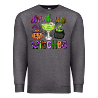 Charcoal Heather drink up witches Premium Sweatshirt - CowGirlArtShop