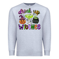 Heather Grey drink up witches Premium Sweatshirt - CowGirlArtShop