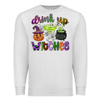 Oatmeal Heather drink up witches Premium Sweatshirt - CowGirlArtShop