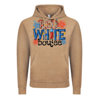 Vintage Coffee red white boujee Vintage Hoodie - MaliasSmallBusiness