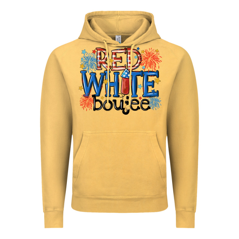 Red White Boujee Vintage Hoodie by MaliasSmallBusiness | Teevron