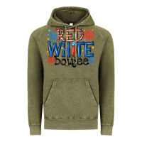 Vintage Olive red white boujee Vintage Hoodie - MaliasSmallBusiness