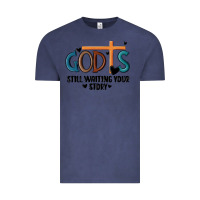 Vintage Denim god is still waiting your story Vintage Tee - MaliasSmallBusiness