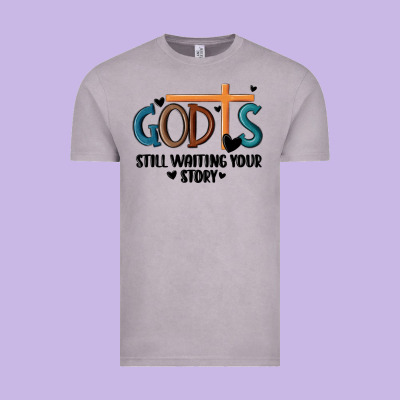 God Is Still Waiting Your Story Vintage Tee Designed By Maliassmallbusiness
