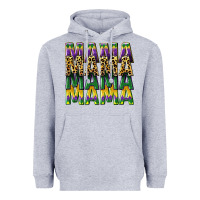 Heather Grey mama mardi gras Heavyweight Hoodie - CowGirlArtShop