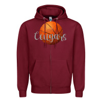 Burgundy Cougars Zipper Hoodie - Bettercallsaul