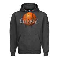 Charcoal Heather Cougars Zipper Hoodie - Bettercallsaul