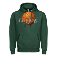 Sports Green Cougars Zipper Hoodie - Bettercallsaul
