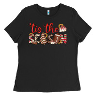 Black tis the season american football little debbie tree cakes Ladies Tee - JahusDesignShop
