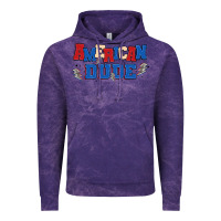 Cloud Purple american dude Vintage Hoodie - MaliasSmallBusiness