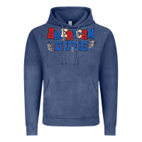 Vintage Denim american dude Vintage Hoodie - MaliasSmallBusiness