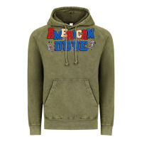 Vintage Olive american dude Vintage Hoodie - MaliasSmallBusiness