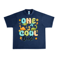 Navy one cool dude Urban Heavy Tee - MaliasSmallBusiness