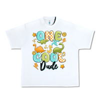 White one cool dude Urban Heavy Tee - MaliasSmallBusiness