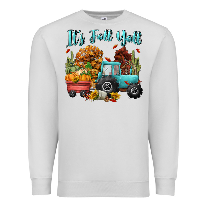 Its Fall Yall Premium Sweatshirt by CowGirlArtShop | Teevron