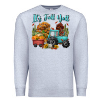 Heather Grey its fall yall Premium Sweatshirt - CowGirlArtShop