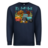 Navy its fall yall Premium Sweatshirt - CowGirlArtShop