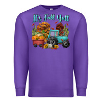 Purple its fall yall Premium Sweatshirt - CowGirlArtShop