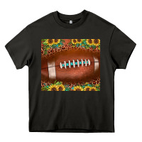 Asphalt football leopard turquoise sunflower Heavy Core Tee - JahusDesignShop