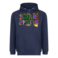 Navy loan officer mardi gras cowgirl Heavyweight Hoodie - CowGirlArtShop