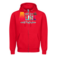 Red He is Alive Zipper Hoodie - Bettercallsaul