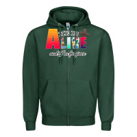 Sports Green He is Alive Zipper Hoodie - Bettercallsaul