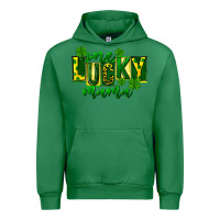 Emerald one lucky mama st patricks Urban Hoodie - FaDigitalArtStudio
