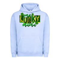 Pigment Grape Ice one lucky mama st patricks Urban Hoodie - FaDigitalArtStudio