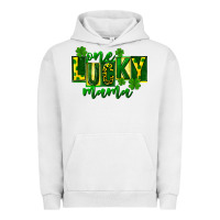 Pigment Lunar Rock one lucky mama st patricks Urban Hoodie - FaDigitalArtStudio