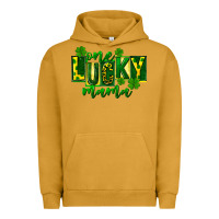Pigment Peanut Butter one lucky mama st patricks Urban Hoodie - FaDigitalArtStudio