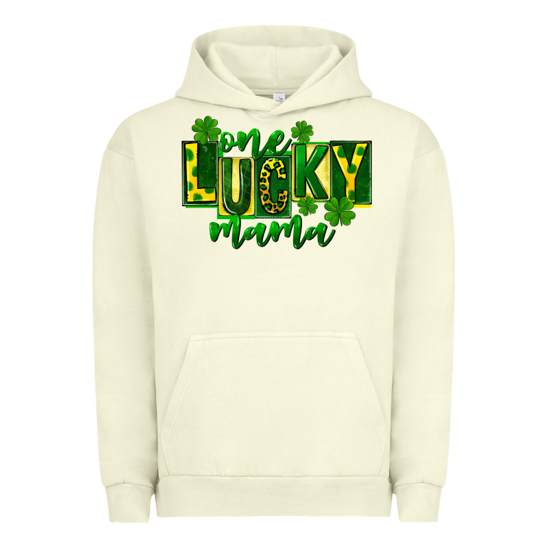 One Lucky Mama St Patricks Urban Hoodie by FaDigitalArtStudio | Teevron