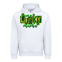 White one lucky mama st patricks Urban Hoodie - FaDigitalArtStudio