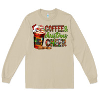 Mushroom Coffee and Christmas cheer Long Sleeve Tee - NancyCooperArtShop