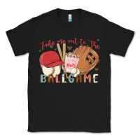 Black take me out to the ballgame Classic Tee - MaliasSmallBusiness