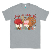 Heather Grey take me out to the ballgame Classic Tee - MaliasSmallBusiness