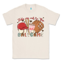 Natural take me out to the ballgame Classic Tee - MaliasSmallBusiness