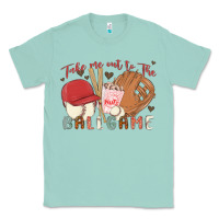 Seafoam take me out to the ballgame Classic Tee - MaliasSmallBusiness