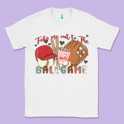 Take Me Out To The Ballgame Classic Tee Designed By Maliassmallbusiness