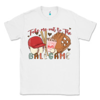 White take me out to the ballgame Classic Tee - MaliasSmallBusiness