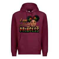 Burgundy i am melanin princess black peekaboo Premium Hoodie - CowGirlArtShop