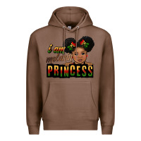 Chestnut i am melanin princess black peekaboo Premium Hoodie - CowGirlArtShop