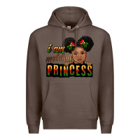 Coffee i am melanin princess black peekaboo Premium Hoodie - CowGirlArtShop