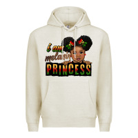 Oatmeal Heather i am melanin princess black peekaboo Premium Hoodie - CowGirlArtShop