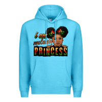 Ocean Blue i am melanin princess black peekaboo Premium Hoodie - CowGirlArtShop