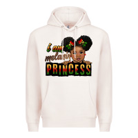 Pale Pink i am melanin princess black peekaboo Premium Hoodie - CowGirlArtShop