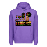 Purple i am melanin princess black peekaboo Premium Hoodie - CowGirlArtShop